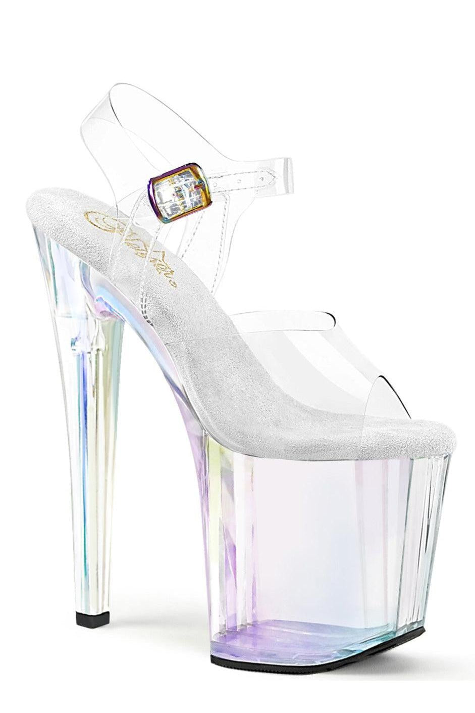 Pleaser  ENCHANT-708HT Sandal in Clear Vinyl from SexyShoes.com