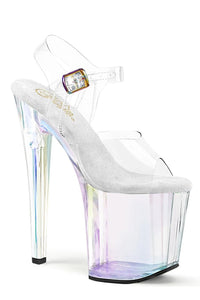 Pleaser  ENCHANT-708HT Sandal in Clear Vinyl from SexyShoes.com
