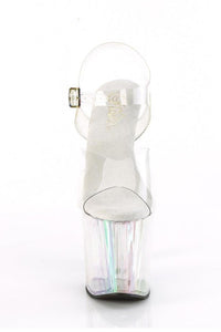 Pleaser  ENCHANT-708HT Sandal in Clear Vinyl