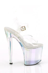 Pleaser  ENCHANT-708HT Sandal in Clear Vinyl