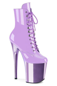 Pleaser  FLAMINGO-1020 Ankle Boot in Purple Patent from SexyShoes.com