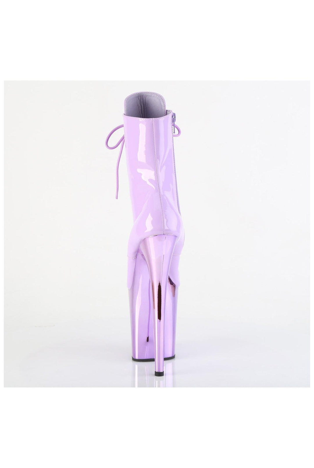Pleaser  FLAMINGO-1020 Ankle Boot in Purple Patent