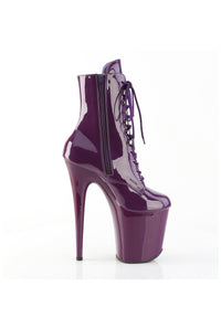 Pleaser  FLAMINGO-1020 Ankle Boot in Purple Patent