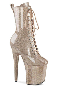 Pleaser  FLAMINGO-1040GP Ankle Boot in Blush Patent from SexyShoes.com