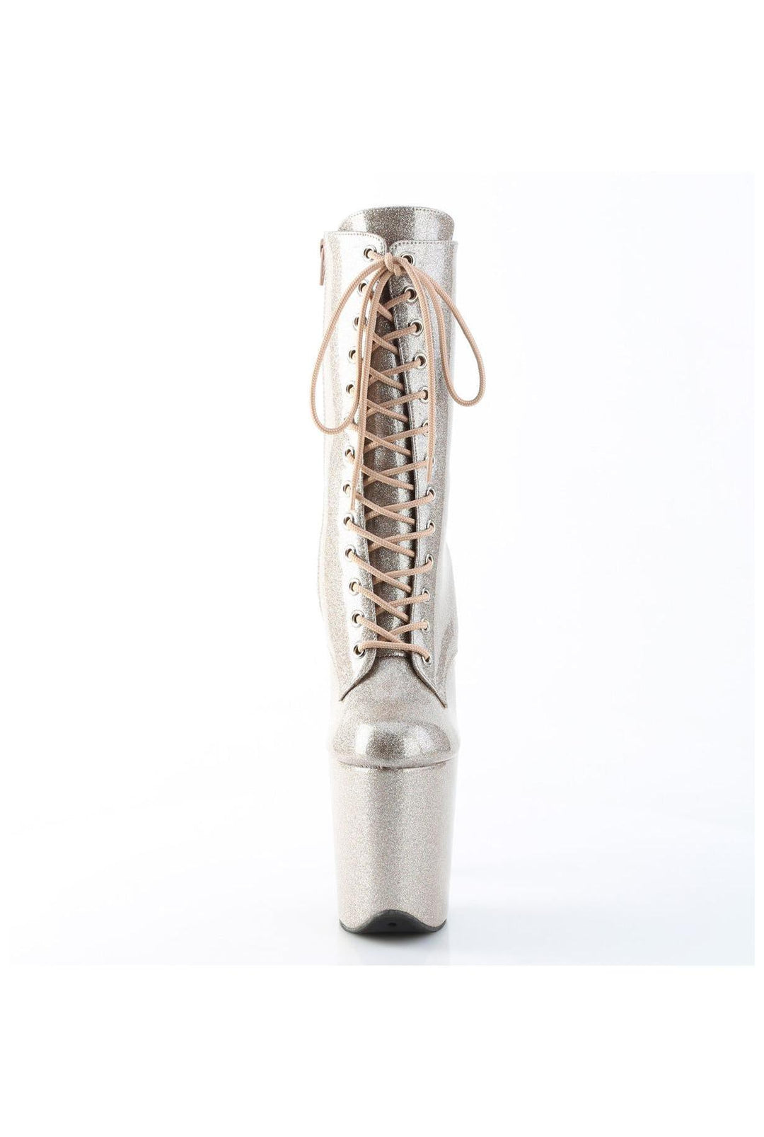 Pleaser  FLAMINGO-1040GP Ankle Boot in Blush Patent