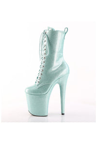 Pleaser  FLAMINGO-1040GP Ankle Boot in Green Patent