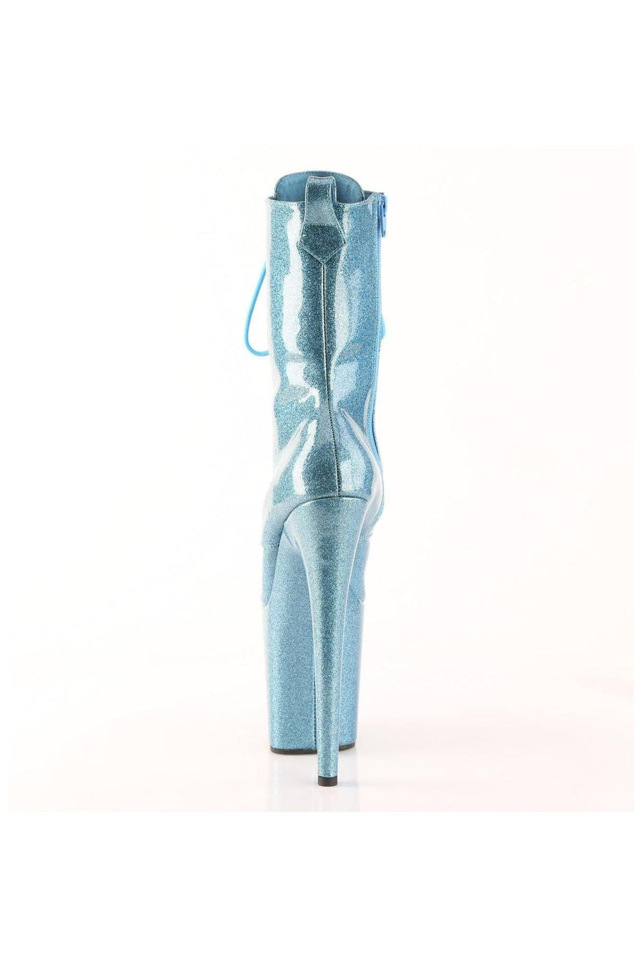 Pleaser  FLAMINGO-1040GP Ankle Boot in Blue Patent