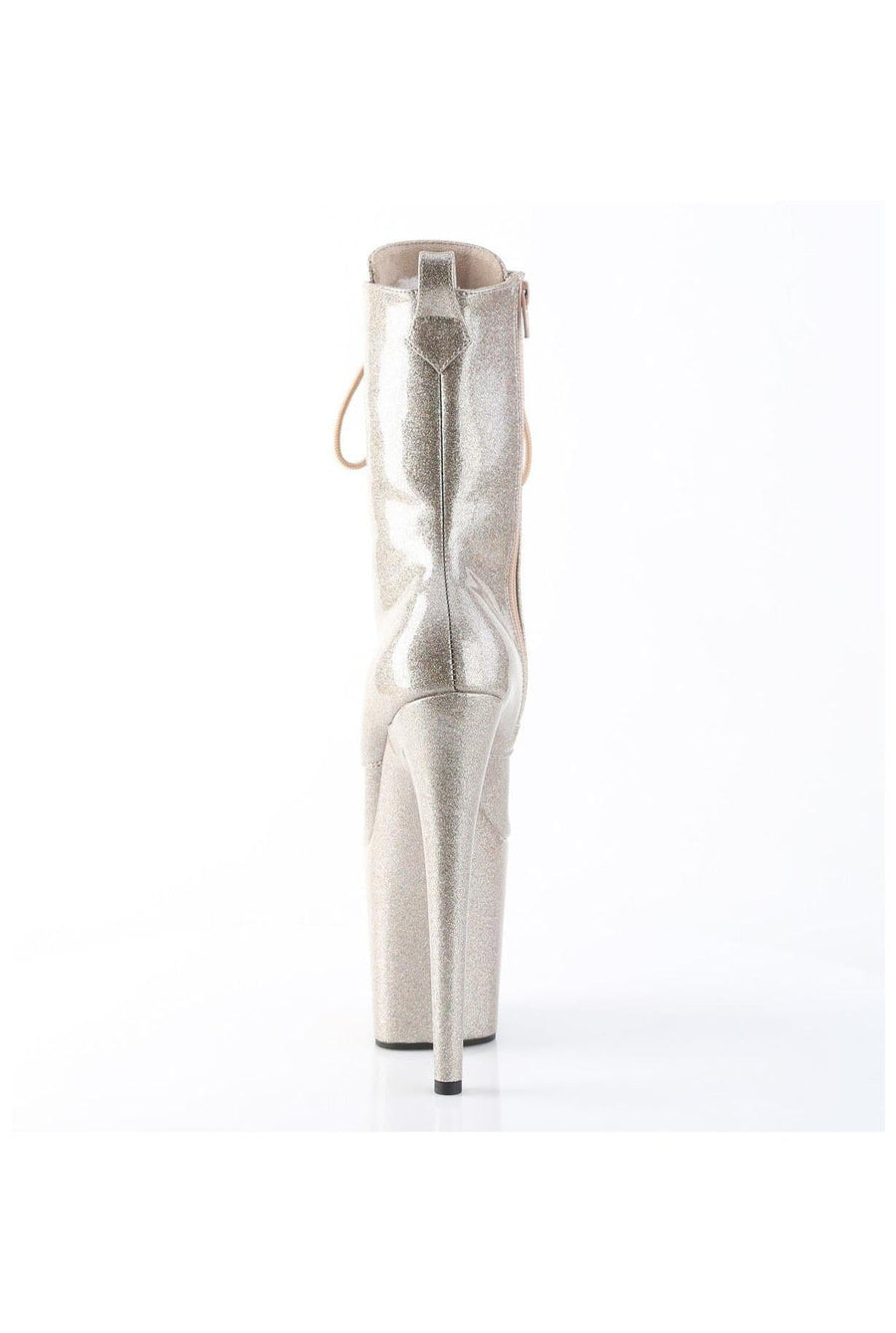 Pleaser  FLAMINGO-1040GP Ankle Boot in Blush Patent