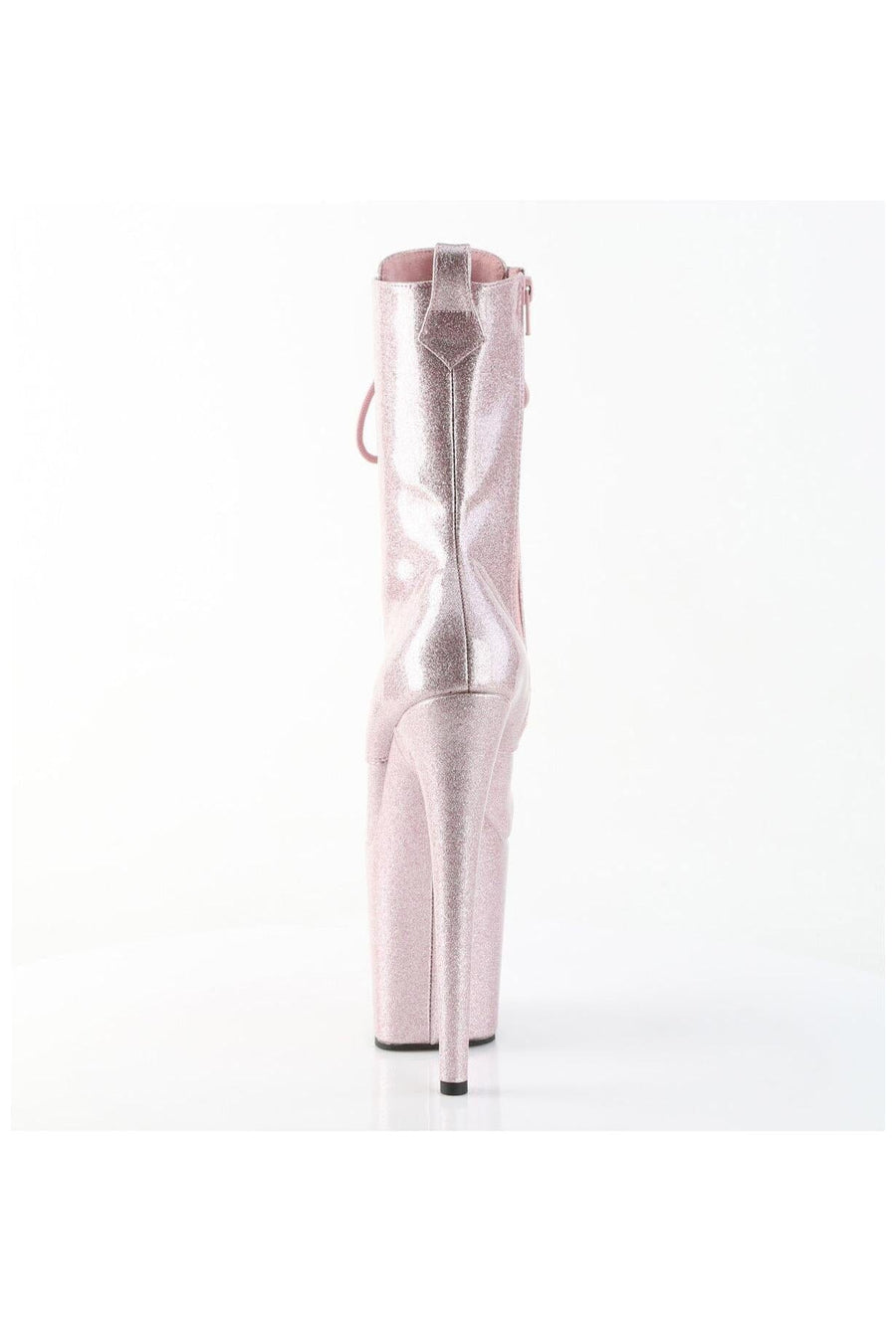 Pleaser  FLAMINGO-1040GP Ankle Boot in Pink Patent