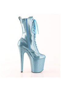 Pleaser  FLAMINGO-1040GP Ankle Boot in Blue Patent