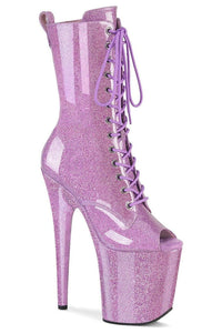 Pleaser  FLAMINGO-1041GP Ankle Boot in Purple Patent from SexyShoes.com