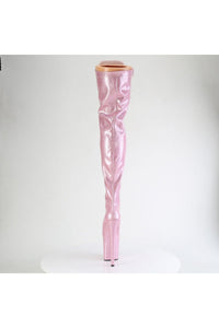 Pleaser  FLAMINGO-3020GP Thigh Boot in Pink Patent