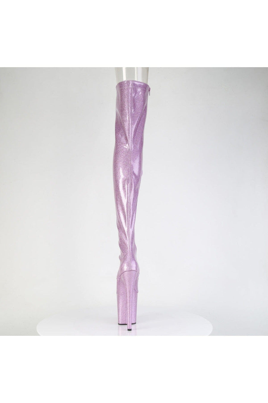 Pleaser  FLAMINGO-3021GP Thigh Boot in Purple Patent