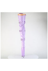 Pleaser  FLAMINGO-3028 Thigh Boot in Purple Patent