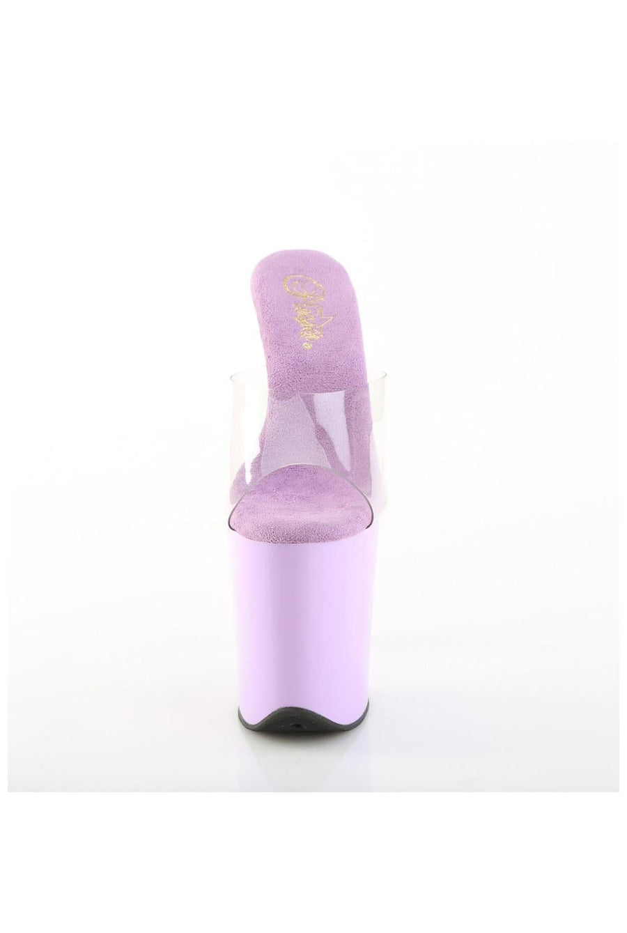 Pleaser  FLAMINGO-801 Slide in Clear Vinyl