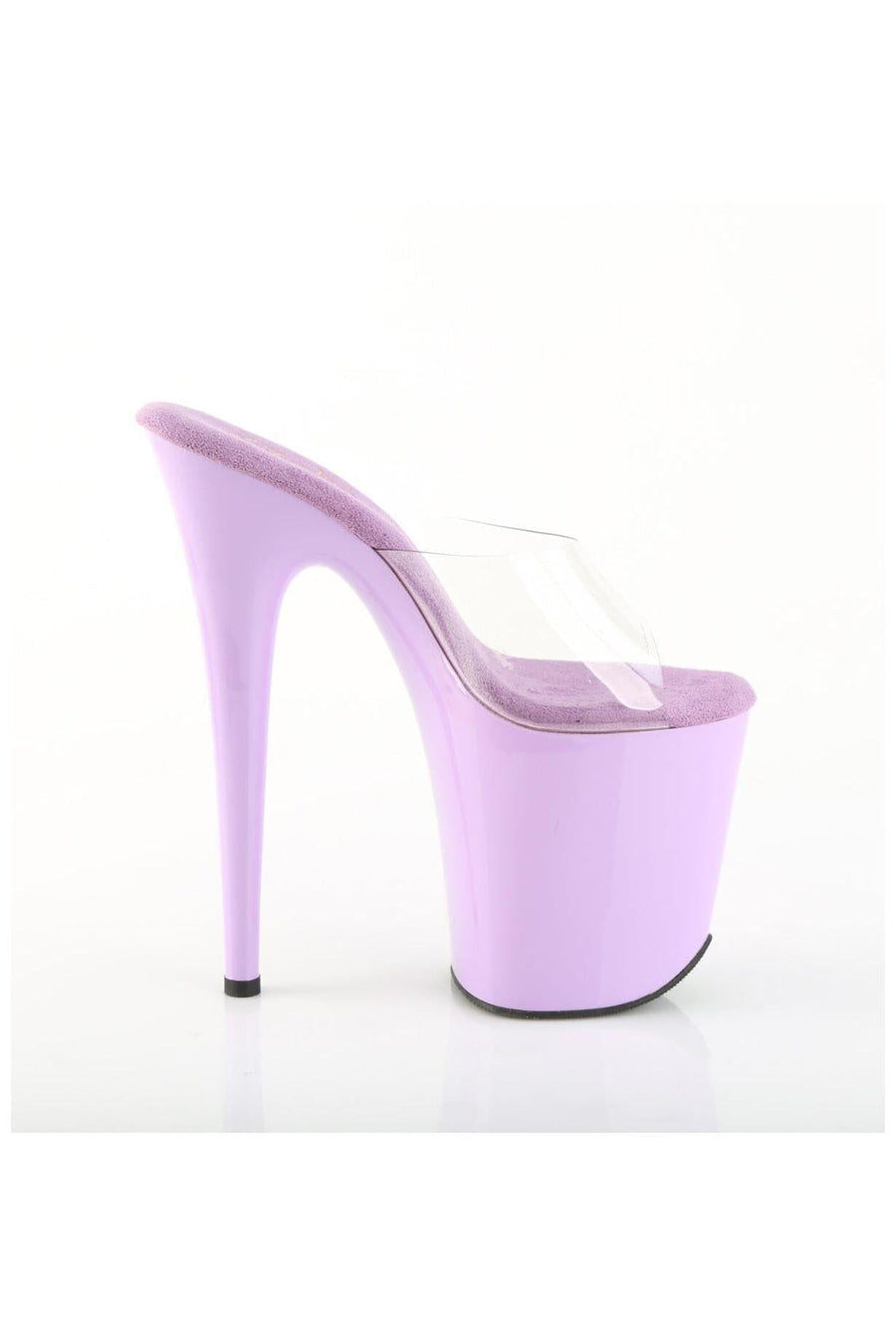 Pleaser  FLAMINGO-801 Slide in Clear Vinyl