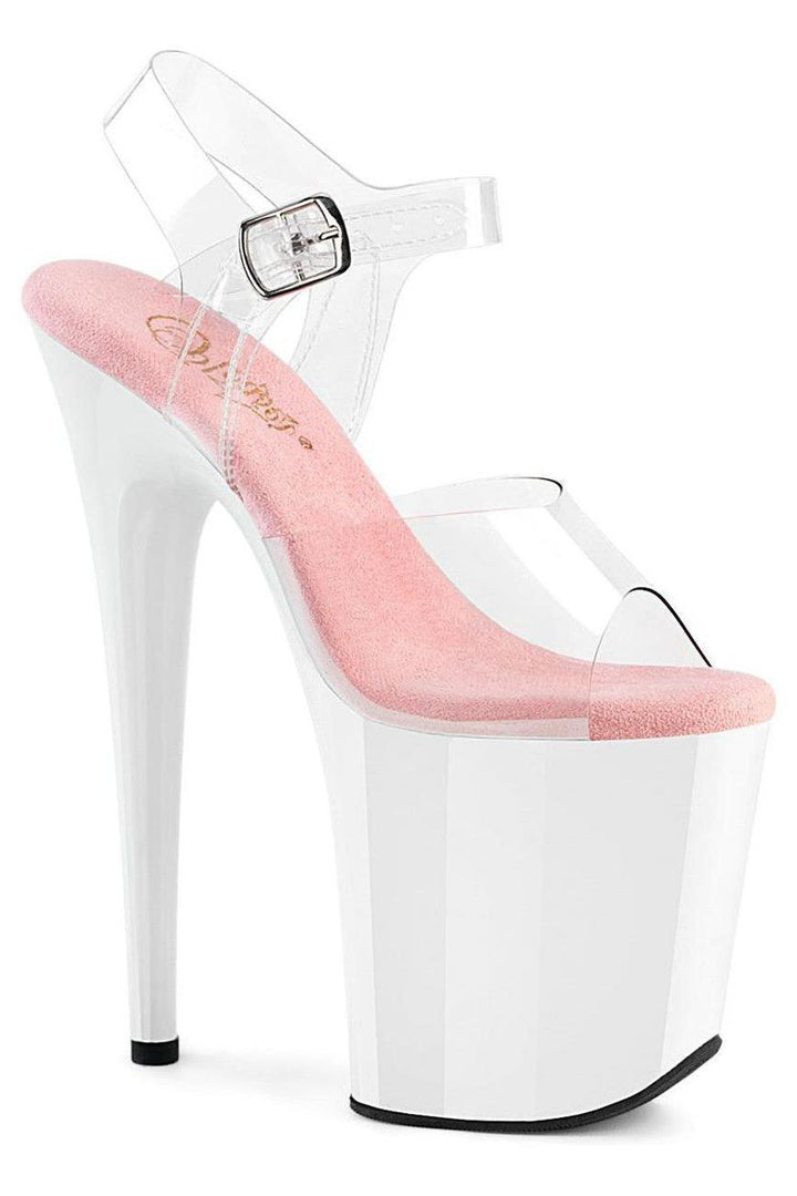 Pleaser Clear Sandals Platform Stripper Shoes | Buy at Sexyshoes.com