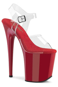 Pleaser  FLAMINGO-808 Sandal in Clear Vinyl from SexyShoes.com