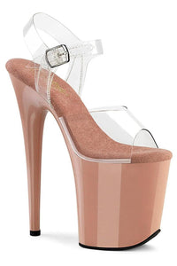 Pleaser  FLAMINGO-808 Sandal in Clear Vinyl from SexyShoes.com