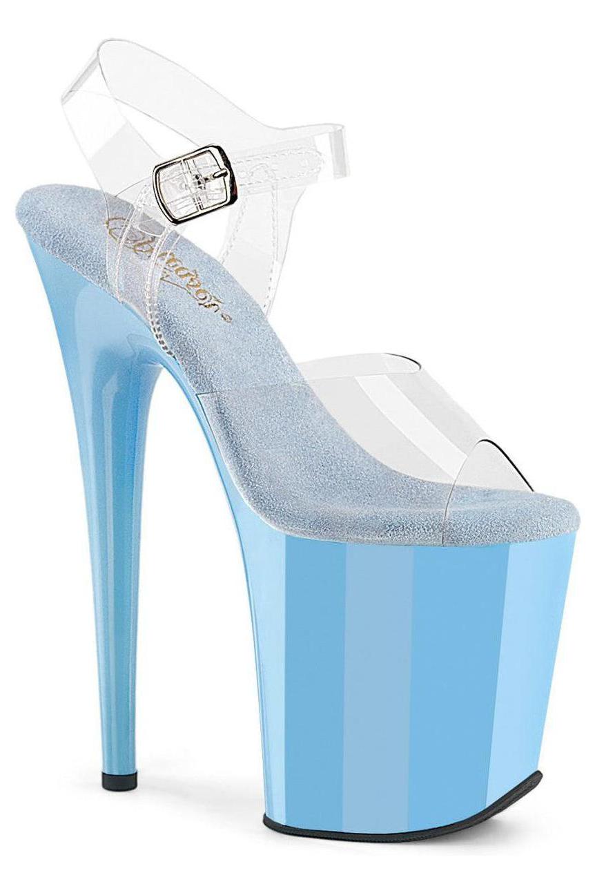 Pleaser  FLAMINGO-808 Sandal in Clear Vinyl from SexyShoes.com