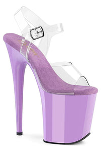 Pleaser  FLAMINGO-808 Sandal in Clear Vinyl from SexyShoes.com