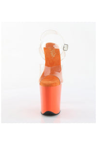 Pleaser  FLAMINGO-808 Sandal in Clear Vinyl