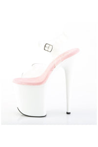 Pleaser  FLAMINGO-808 Sandal in Clear Vinyl