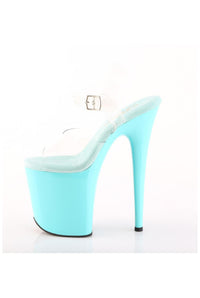 Pleaser  FLAMINGO-808 Sandal in Clear Vinyl