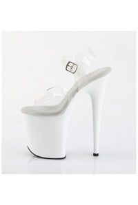 Pleaser  FLAMINGO-808 Sandal in Clear Vinyl