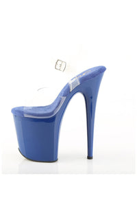 Pleaser  FLAMINGO-808 Sandal in Clear Vinyl