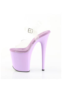 Pleaser  FLAMINGO-808 Sandal in Clear Vinyl