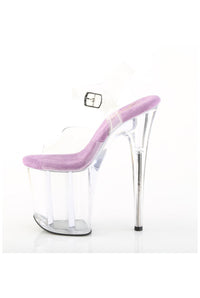 Pleaser  FLAMINGO-808 Sandal in Clear Vinyl