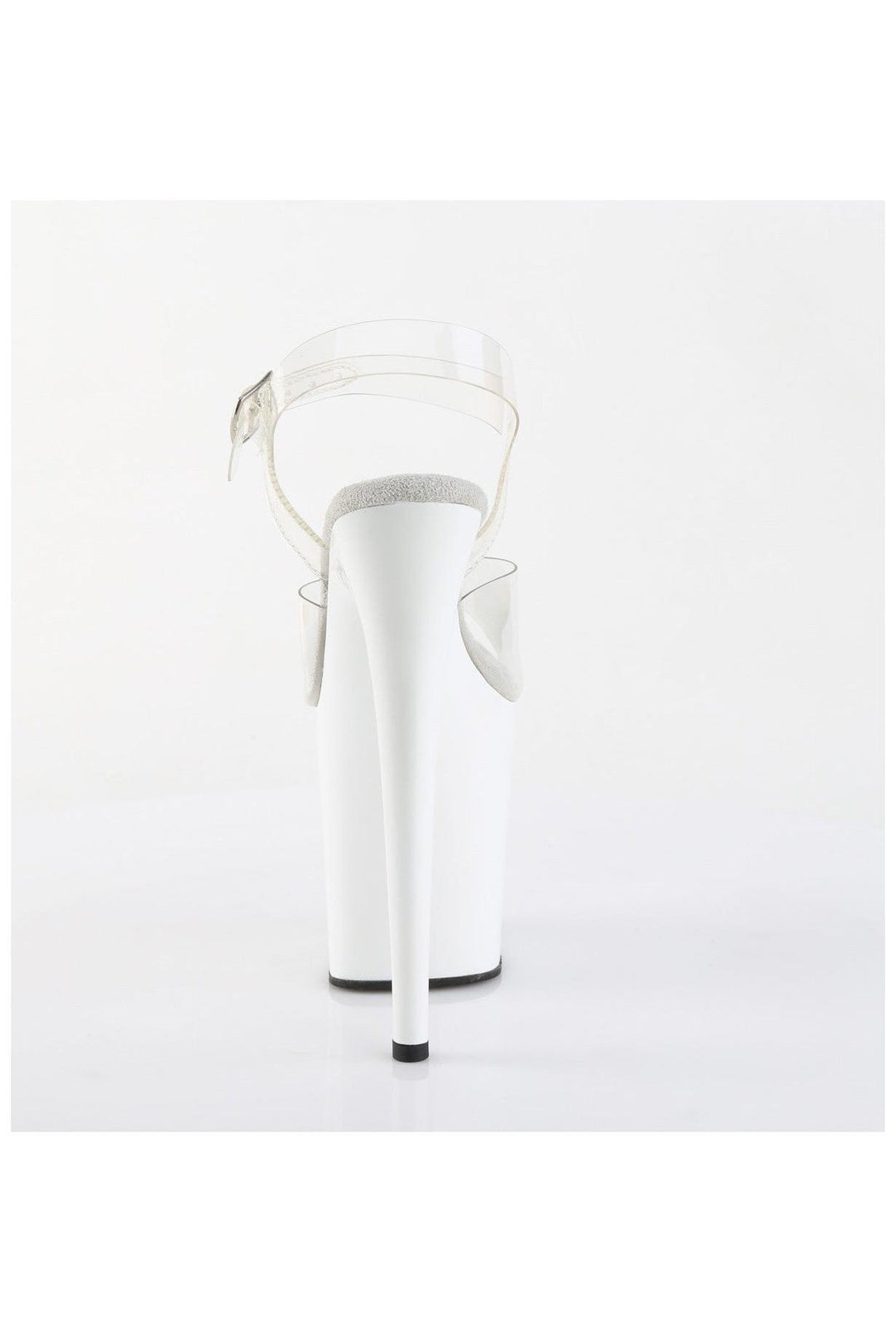 Pleaser  FLAMINGO-808 Sandal in Clear Vinyl