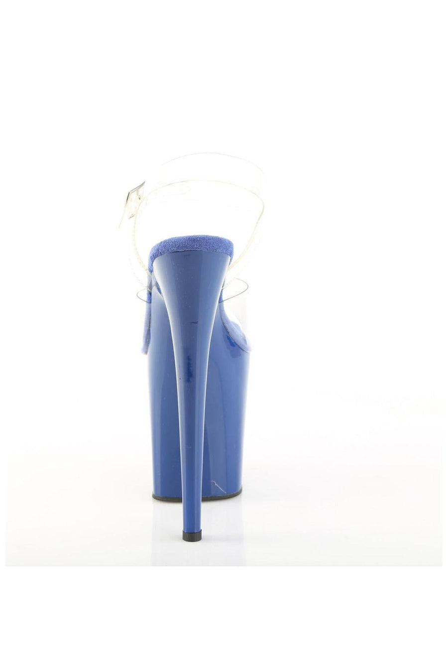 Pleaser  FLAMINGO-808 Sandal in Clear Vinyl