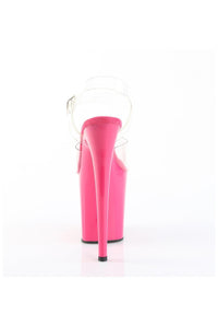 Pleaser  FLAMINGO-808 Sandal in Clear Vinyl