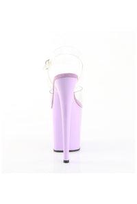 Pleaser  FLAMINGO-808 Sandal in Clear Vinyl