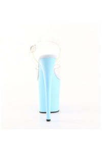 Pleaser  FLAMINGO-808 Sandal in Clear Vinyl