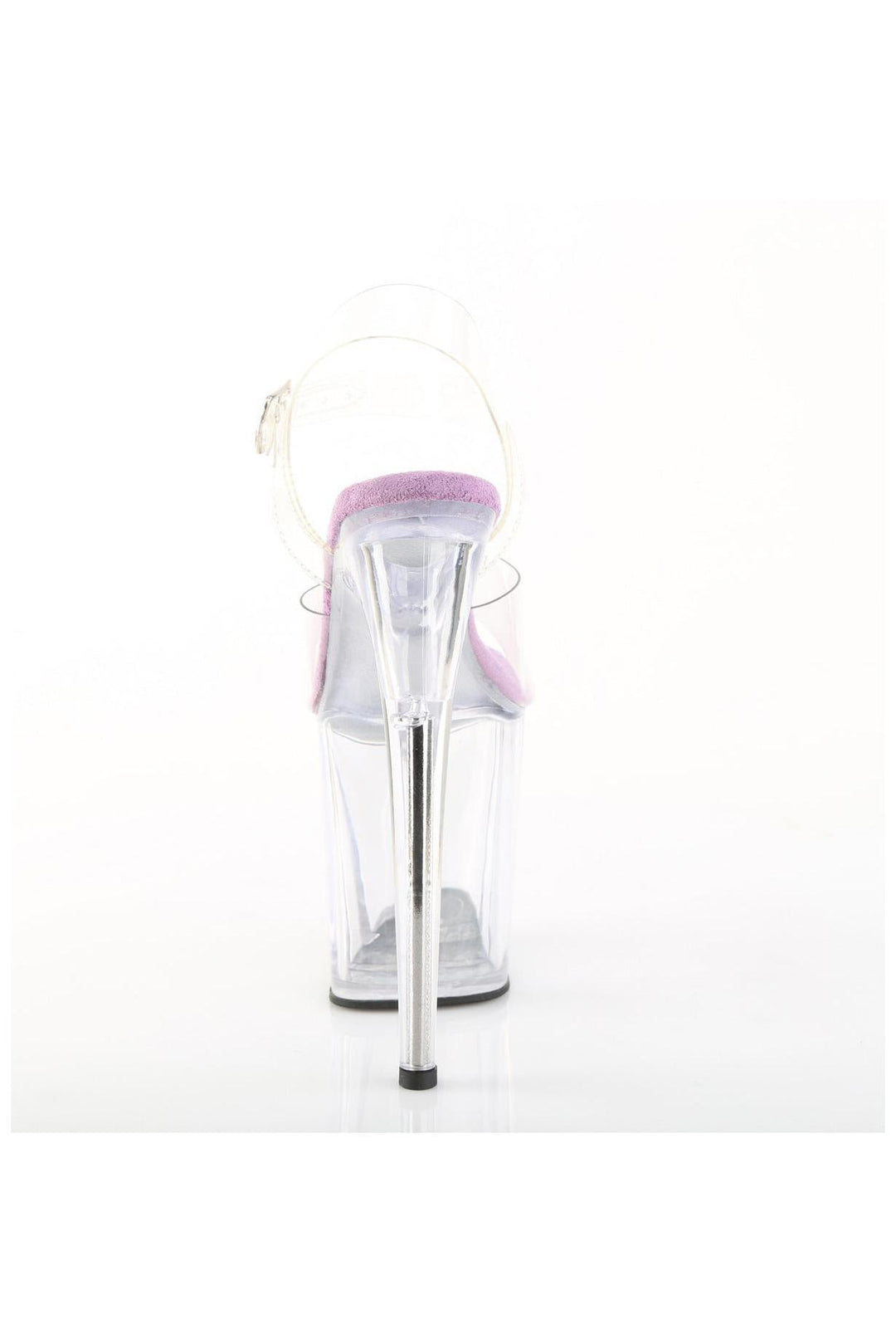 Pleaser  FLAMINGO-808 Sandal in Clear Vinyl