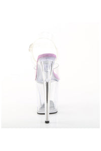 Pleaser  FLAMINGO-808 Sandal in Clear Vinyl