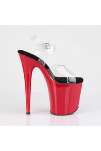 Pleaser  FLAMINGO-808 Sandal in Clear Vinyl