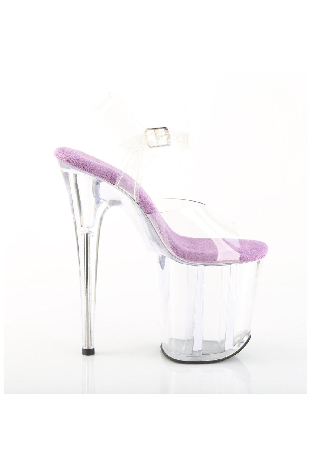 Pleaser  FLAMINGO-808 Sandal in Clear Vinyl