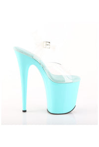 Pleaser  FLAMINGO-808 Sandal in Clear Vinyl