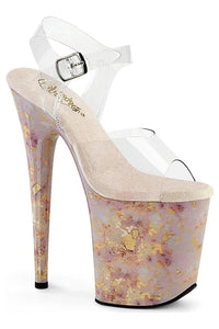 Pleaser  FLAMINGO-808MB Sandal in Clear Vinyl from SexyShoes.com