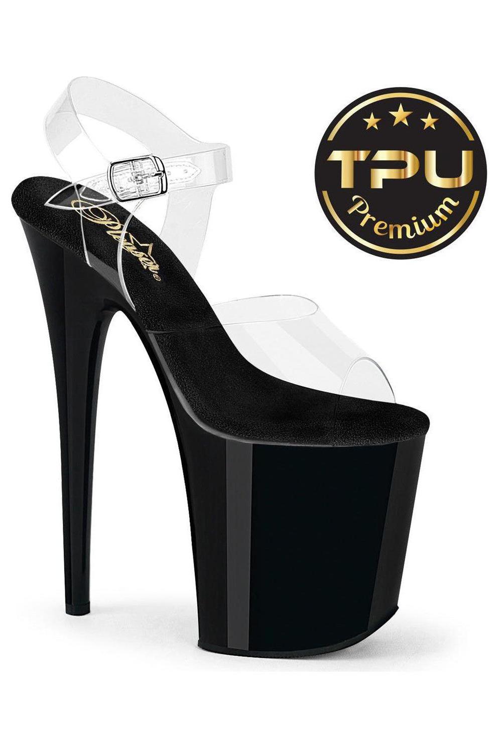 Pleaser Clear Sandals Platform Stripper Shoes | Buy at Sexyshoes.com