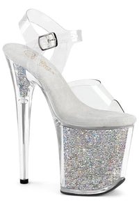 Pleaser  FLAMINGO-808RSI Sandal in Clear Vinyl from SexyShoes.com