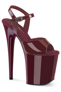 Pleaser  FLAMINGO-809 Sandal in Burgundy Patent from SexyShoes.com