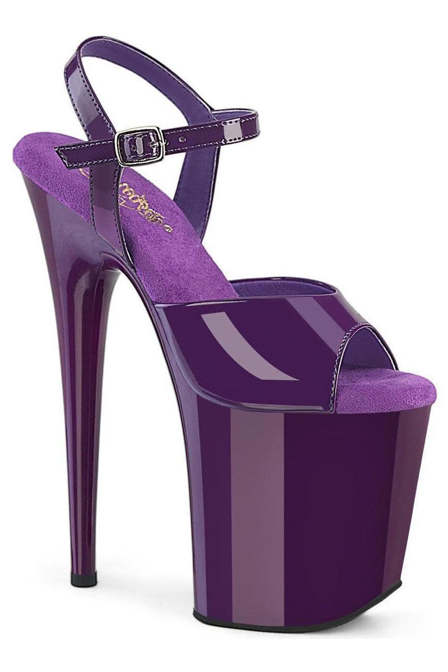 Pleaser  FLAMINGO-809 Sandal in Purple Patent from SexyShoes.com
