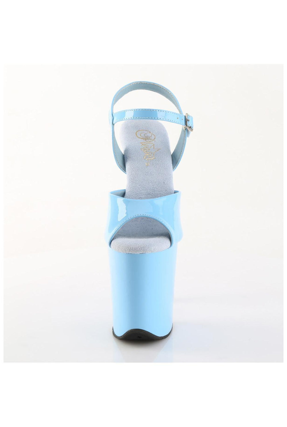 Pleaser  FLAMINGO-809 Sandal in Blue Patent