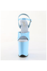 Pleaser  FLAMINGO-809 Sandal in Blue Patent