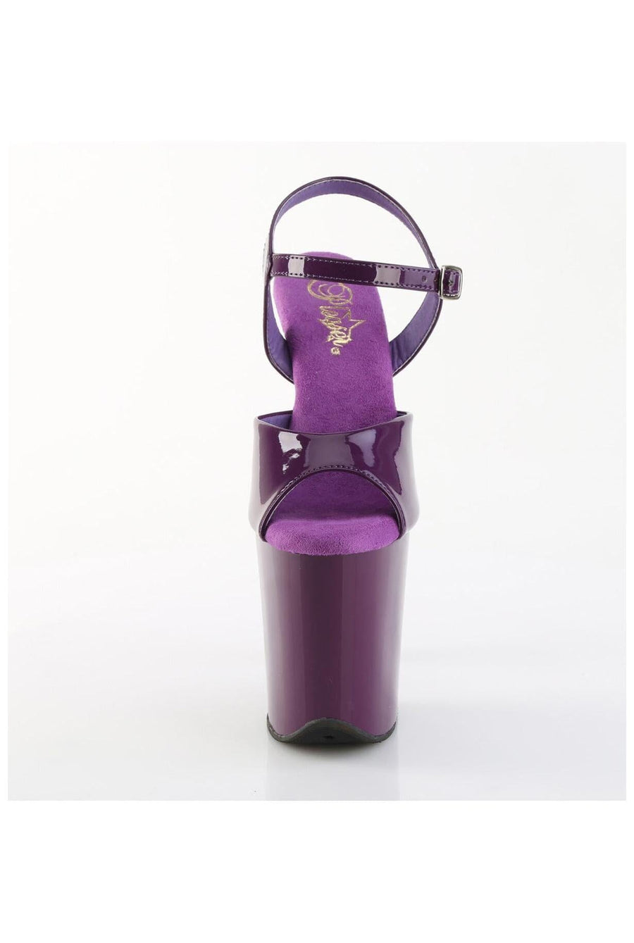 Pleaser  FLAMINGO-809 Sandal in Purple Patent